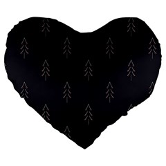 Tree Christmas Large 19  Premium Heart Shape Cushions by Mariart