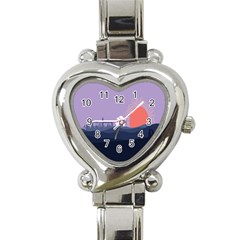 Wedding Lavender Moon Romantic Natural Heart Italian Charm Watch