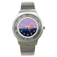 Wedding Lavender Moon Romantic Natural Stainless Steel Watch