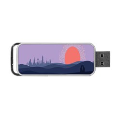 Wedding Lavender Moon Romantic Natural Portable Usb Flash (two Sides) by Mariart