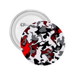 Vector Red Black White Camo Advance 2 25  Buttons