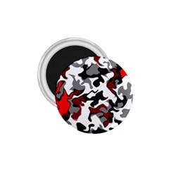 Vector Red Black White Camo Advance 1 75  Magnets