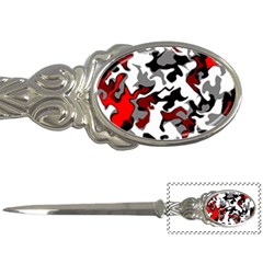 Vector Red Black White Camo Advance Letter Openers