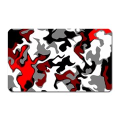 Vector Red Black White Camo Advance Magnet (rectangular) by Mariart