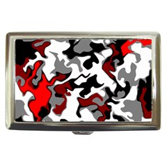 Vector Red Black White Camo Advance Cigarette Money Cases by Mariart