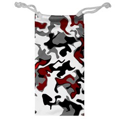 Vector Red Black White Camo Advance Jewelry Bag by Mariart