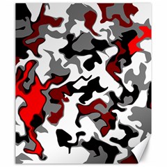 Vector Red Black White Camo Advance Canvas 20  X 24  