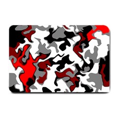 Vector Red Black White Camo Advance Small Doormat 