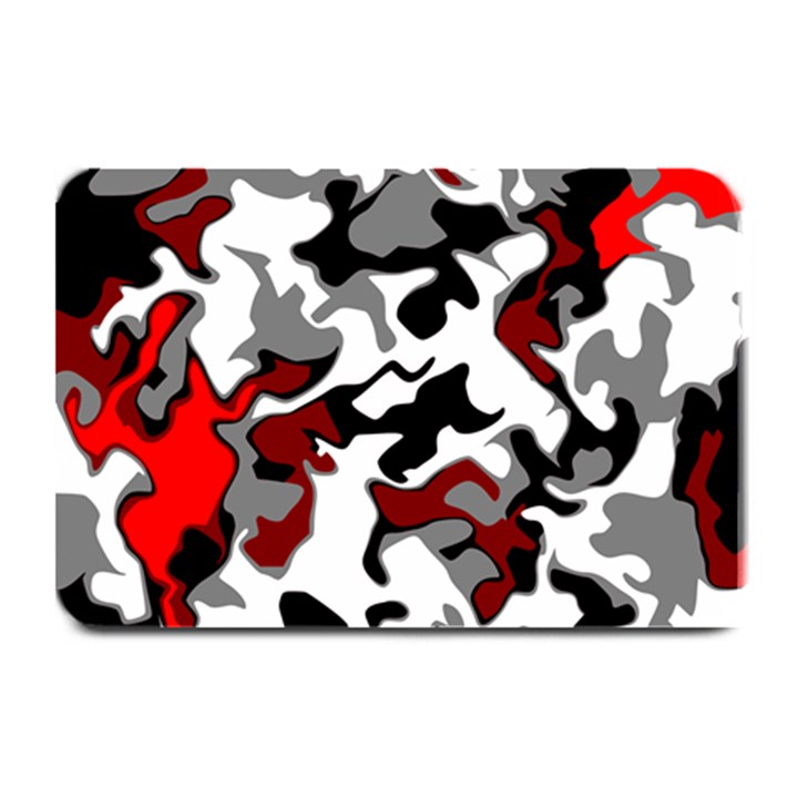 Vector Red Black White Camo Advance Plate Mats