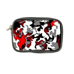 Vector Red Black White Camo Advance Coin Purse by Mariart