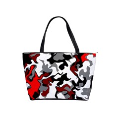 Vector Red Black White Camo Advance Shoulder Handbags