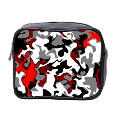 Vector Red Black White Camo Advance Mini Toiletries Bag 2-side