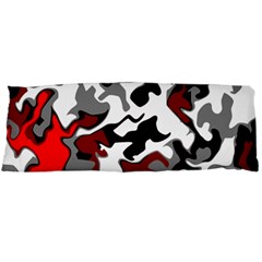 Vector Red Black White Camo Advance Body Pillow Case (dakimakura)