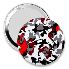 Vector Red Black White Camo Advance 3  Handbag Mirrors