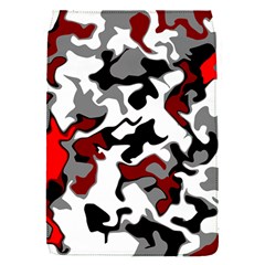 Vector Red Black White Camo Advance Flap Covers (s)  by Mariart