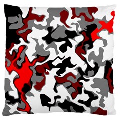 Vector Red Black White Camo Advance Standard Flano Cushion Case (one Side) by Mariart