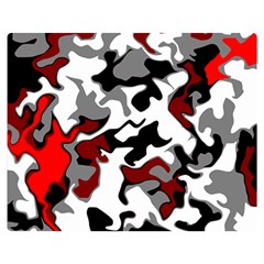 Vector Red Black White Camo Advance Double Sided Flano Blanket (medium) 