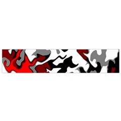 Vector Red Black White Camo Advance Small Flano Scarf