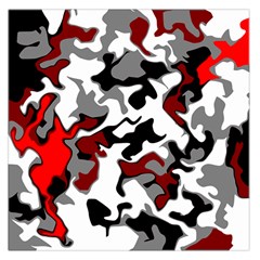 Vector Red Black White Camo Advance Large Satin Scarf (square)