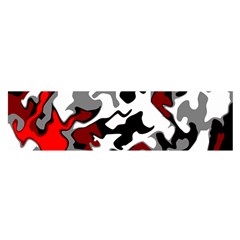 Vector Red Black White Camo Advance Satin Scarf (oblong)