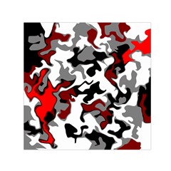 Vector Red Black White Camo Advance Small Satin Scarf (square) by Mariart