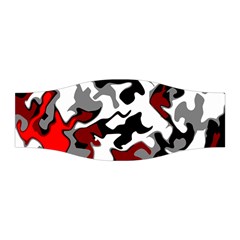 Vector Red Black White Camo Advance Stretchable Headband by Mariart