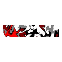 Vector Red Black White Camo Advance Velvet Scrunchie