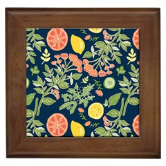 Summer Fruite Orange Lemmon Tomato Framed Tiles