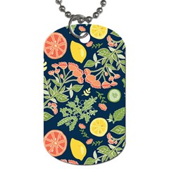 Summer Fruite Orange Lemmon Tomato Dog Tag (one Side) by Mariart