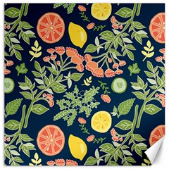 Summer Fruite Orange Lemmon Tomato Canvas 12  X 12   by Mariart