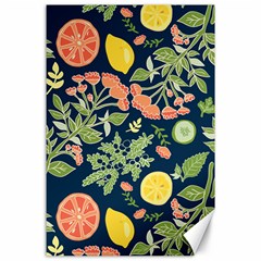 Summer Fruite Orange Lemmon Tomato Canvas 24  X 36  by Mariart