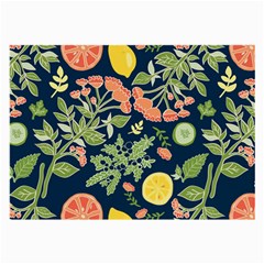 Summer Fruite Orange Lemmon Tomato Large Glasses Cloth