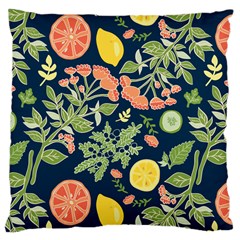 Summer Fruite Orange Lemmon Tomato Large Cushion Case (two Sides)