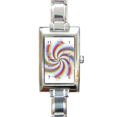 Prismatic Hole Rainbow Rectangle Italian Charm Watch by Mariart