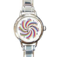 Prismatic Hole Rainbow Round Italian Charm Watch by Mariart