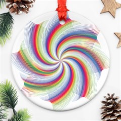 Prismatic Hole Rainbow Ornament (round) by Mariart