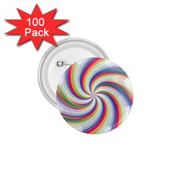 Prismatic Hole Rainbow 1 75  Buttons (100 Pack) 