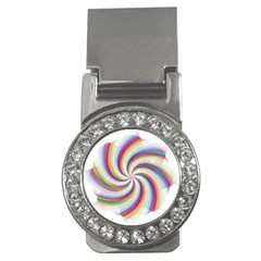 Prismatic Hole Rainbow Money Clips (cz)  by Mariart