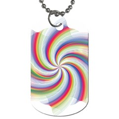 Prismatic Hole Rainbow Dog Tag (one Side) by Mariart