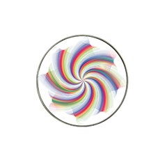 Prismatic Hole Rainbow Hat Clip Ball Marker (4 Pack) by Mariart