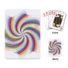 Prismatic Hole Rainbow Playing Card