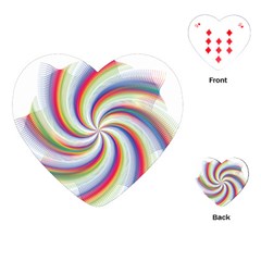 Prismatic Hole Rainbow Playing Cards (heart) 