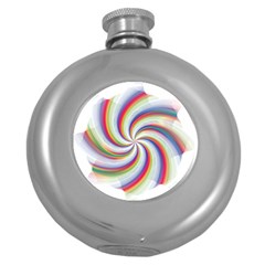 Prismatic Hole Rainbow Round Hip Flask (5 Oz) by Mariart