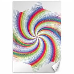 Prismatic Hole Rainbow Canvas 24  X 36  by Mariart