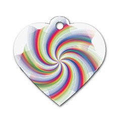 Prismatic Hole Rainbow Dog Tag Heart (two Sides) by Mariart