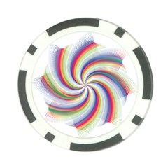 Prismatic Hole Rainbow Poker Chip Card Guard