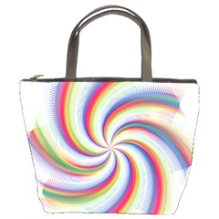 Prismatic Hole Rainbow Bucket Bags by Mariart