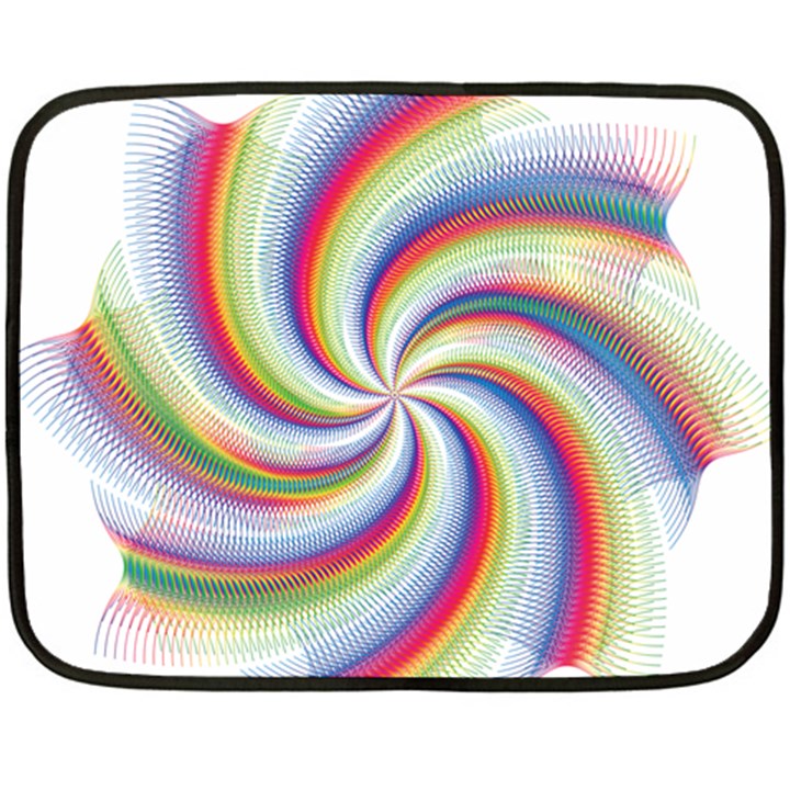 Prismatic Hole Rainbow Fleece Blanket (Mini)