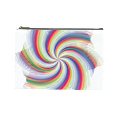 Prismatic Hole Rainbow Cosmetic Bag (large) 