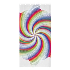 Prismatic Hole Rainbow Shower Curtain 36  X 72  (stall)  by Mariart